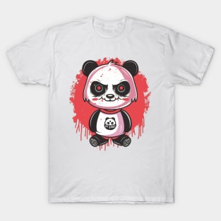 Cute Scary Panda T-Shirt